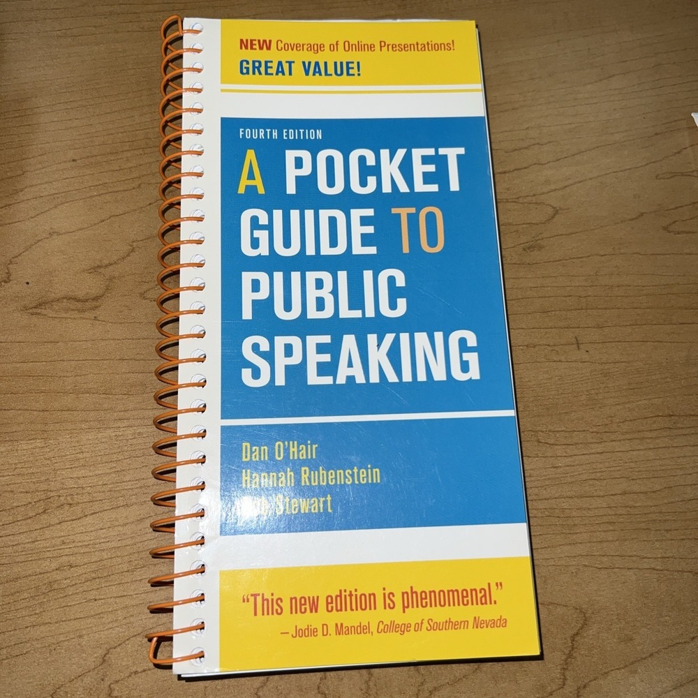 A Pocket Guide to Public Speaking by Hannah Rubenstein, Dan O'Hair and Rob